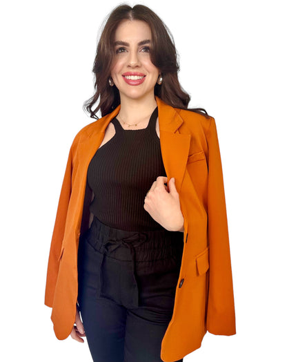 Blazer Plataforma Marene Terracota