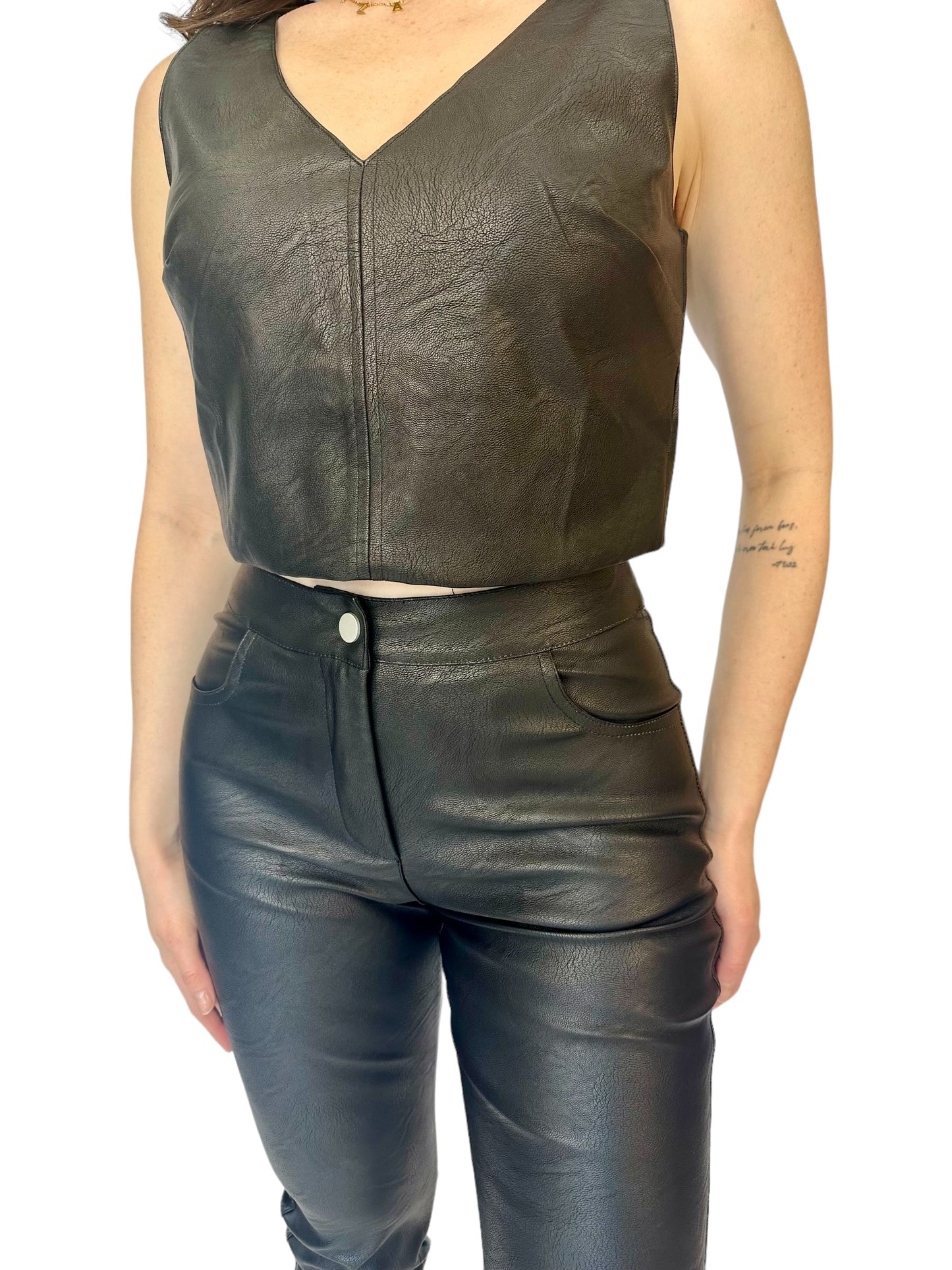 Pants Plataforma Leather Celina