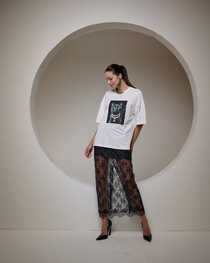 Bfly - Oversized Fancy Cat T-Shirt