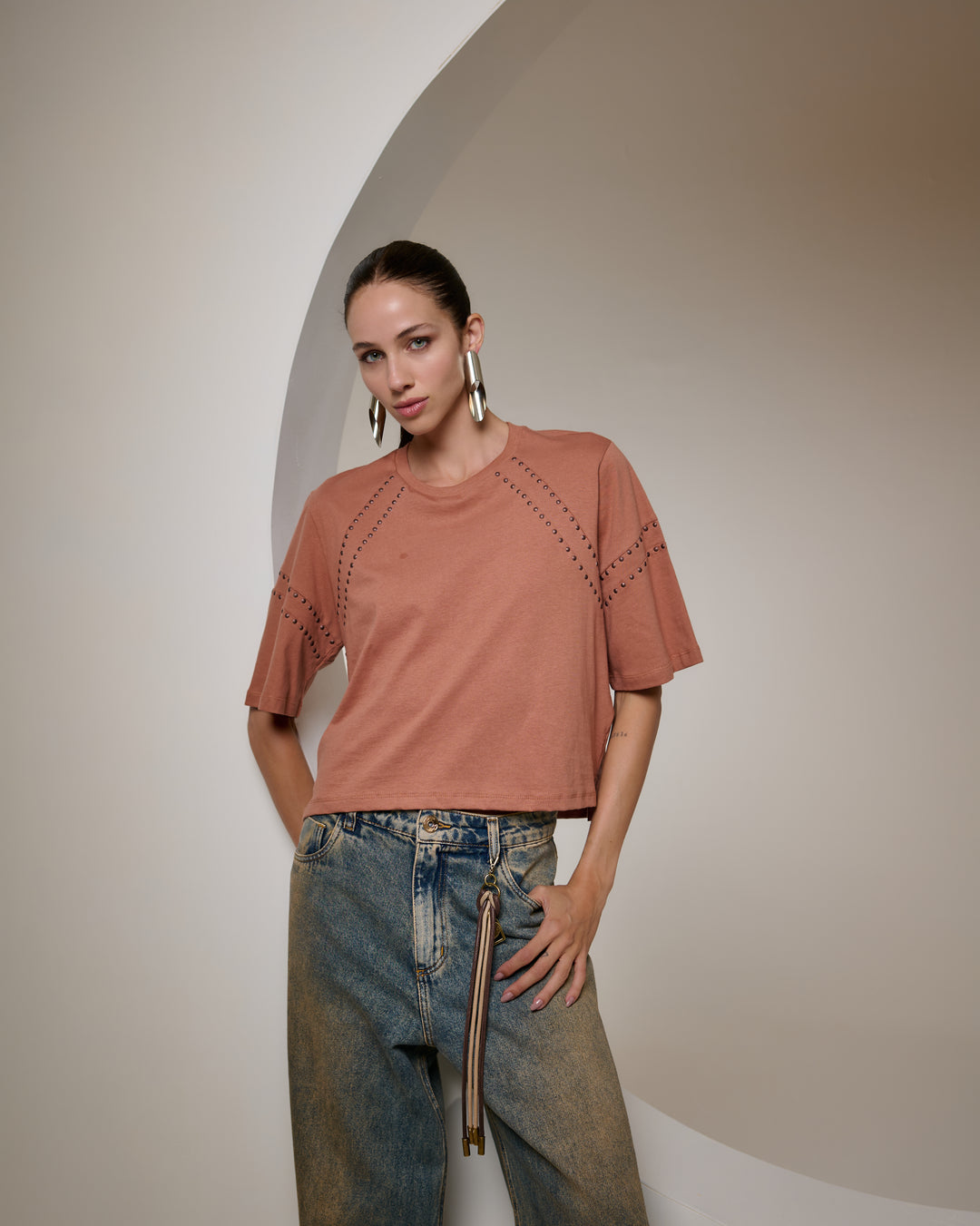 Bfly - Camiseta Raglan com Recortes Termocolantes Hot Fix