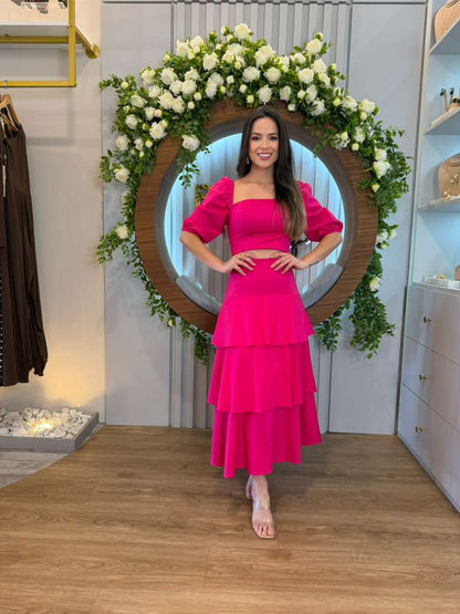 Contra Sensura - Pink Skirt Set