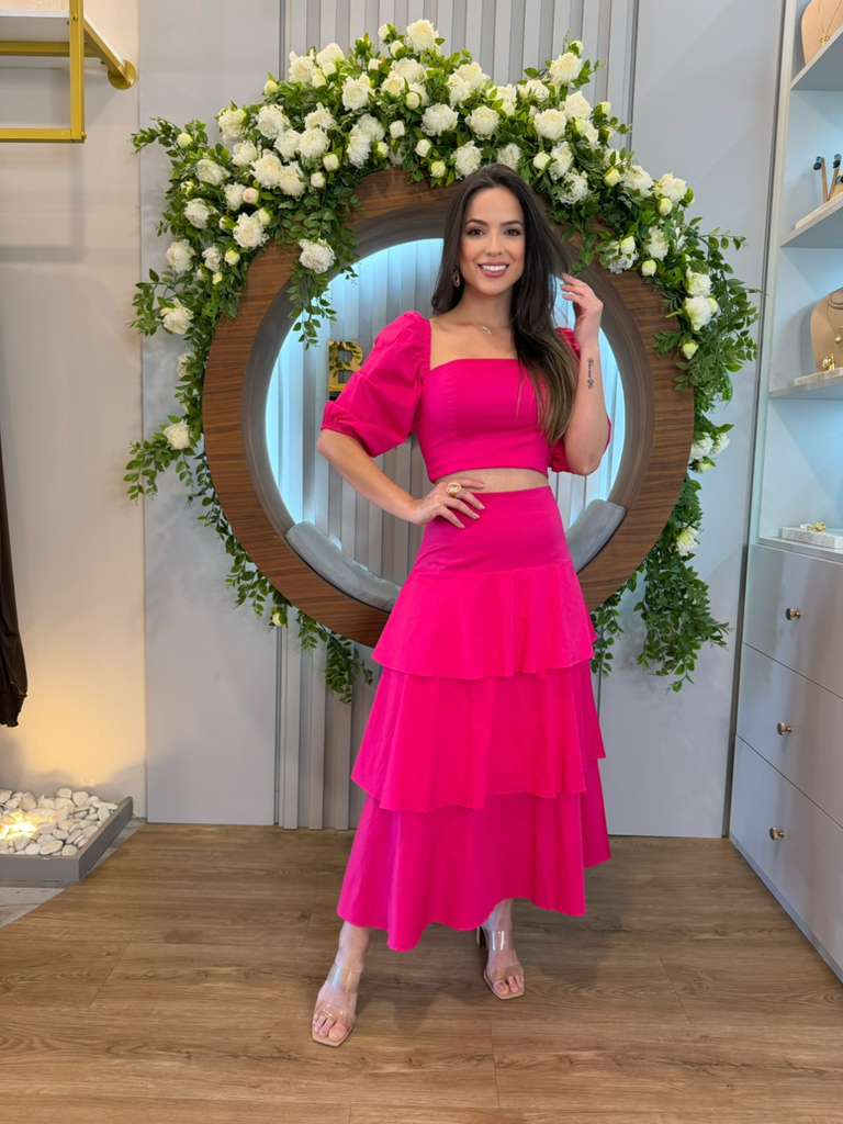 Contra Sensura - Pink Skirt Set