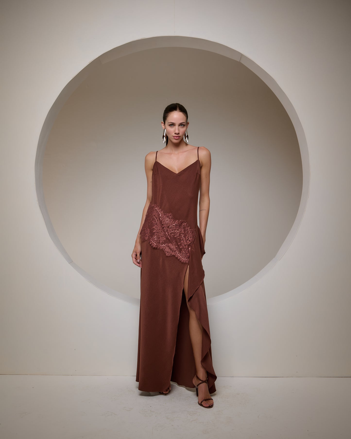 Bfly - Long dress with Cutouts and Lace