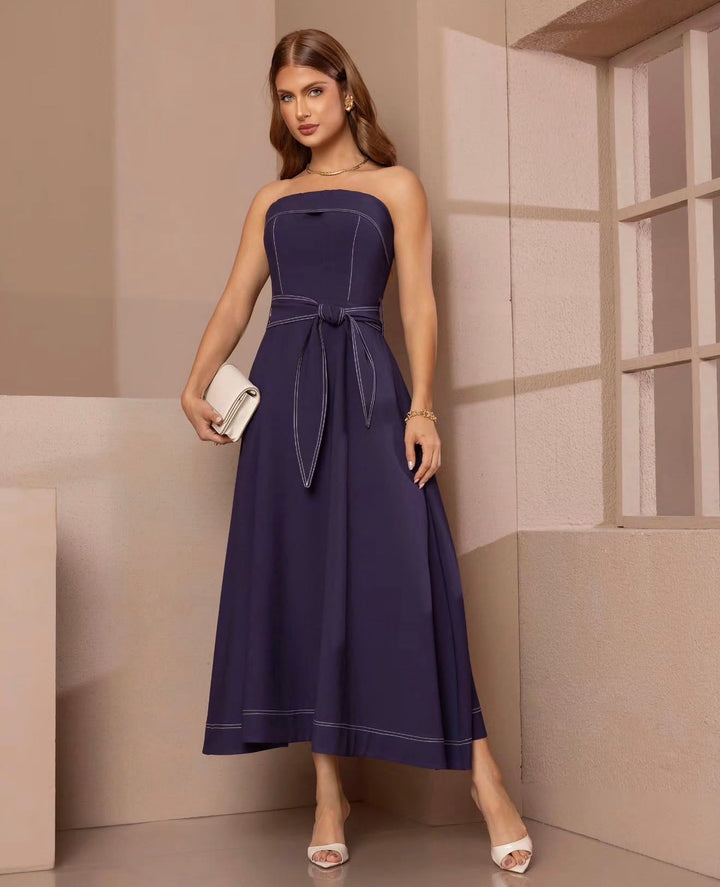 Sublini - Backstitching Midi Dress