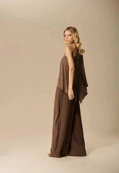 Caos - Asymmetrical Kneaded Blouse