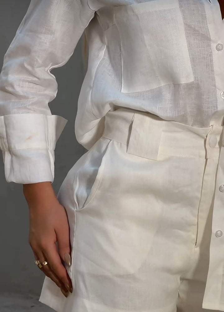 Paylot - Linen Shorts Set