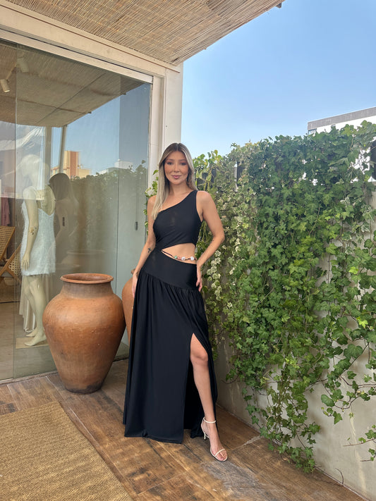 Bfly -  Long dress with Side Cutout