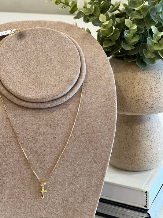 Nuria - Heart with Cross Necklace
