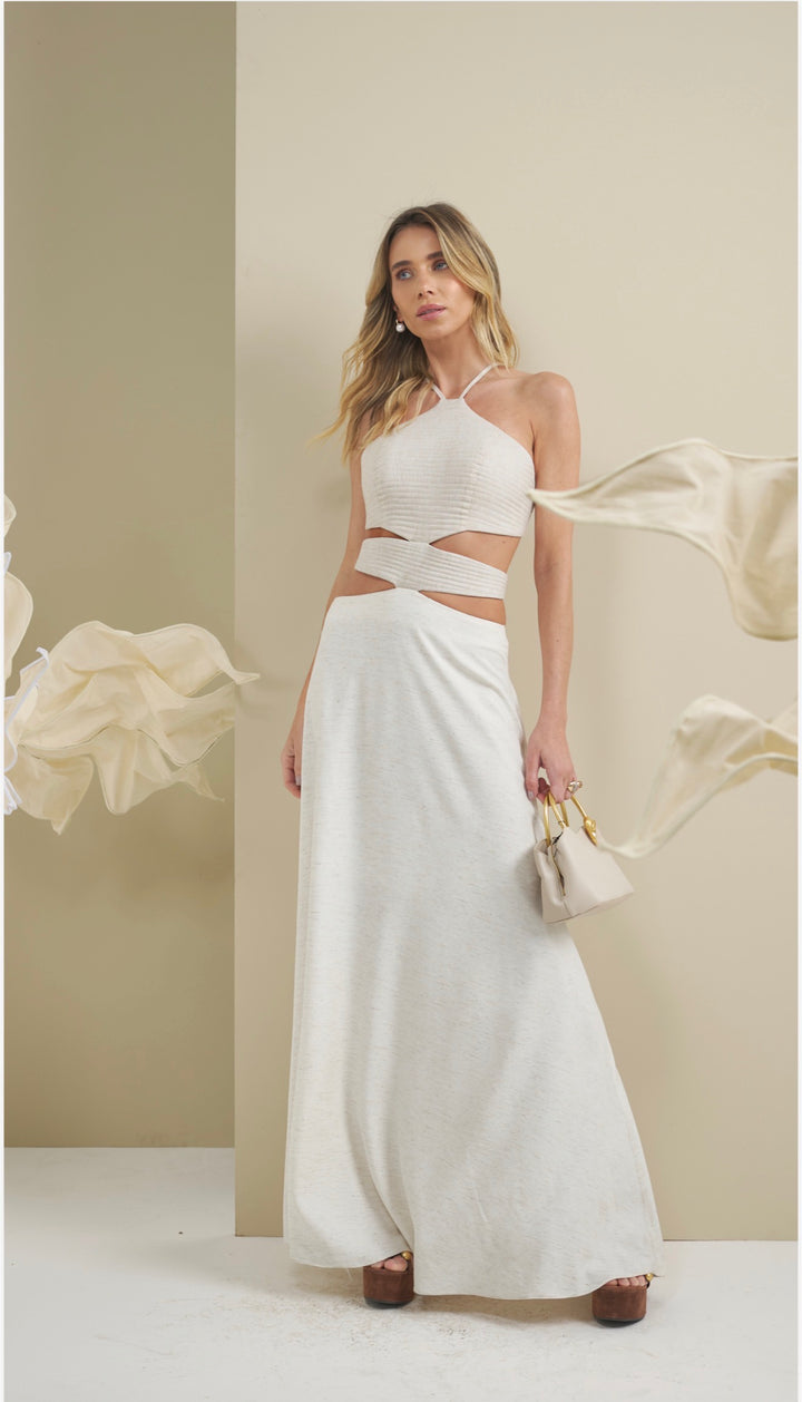 Bfly - Long Dress with Stitched Cups