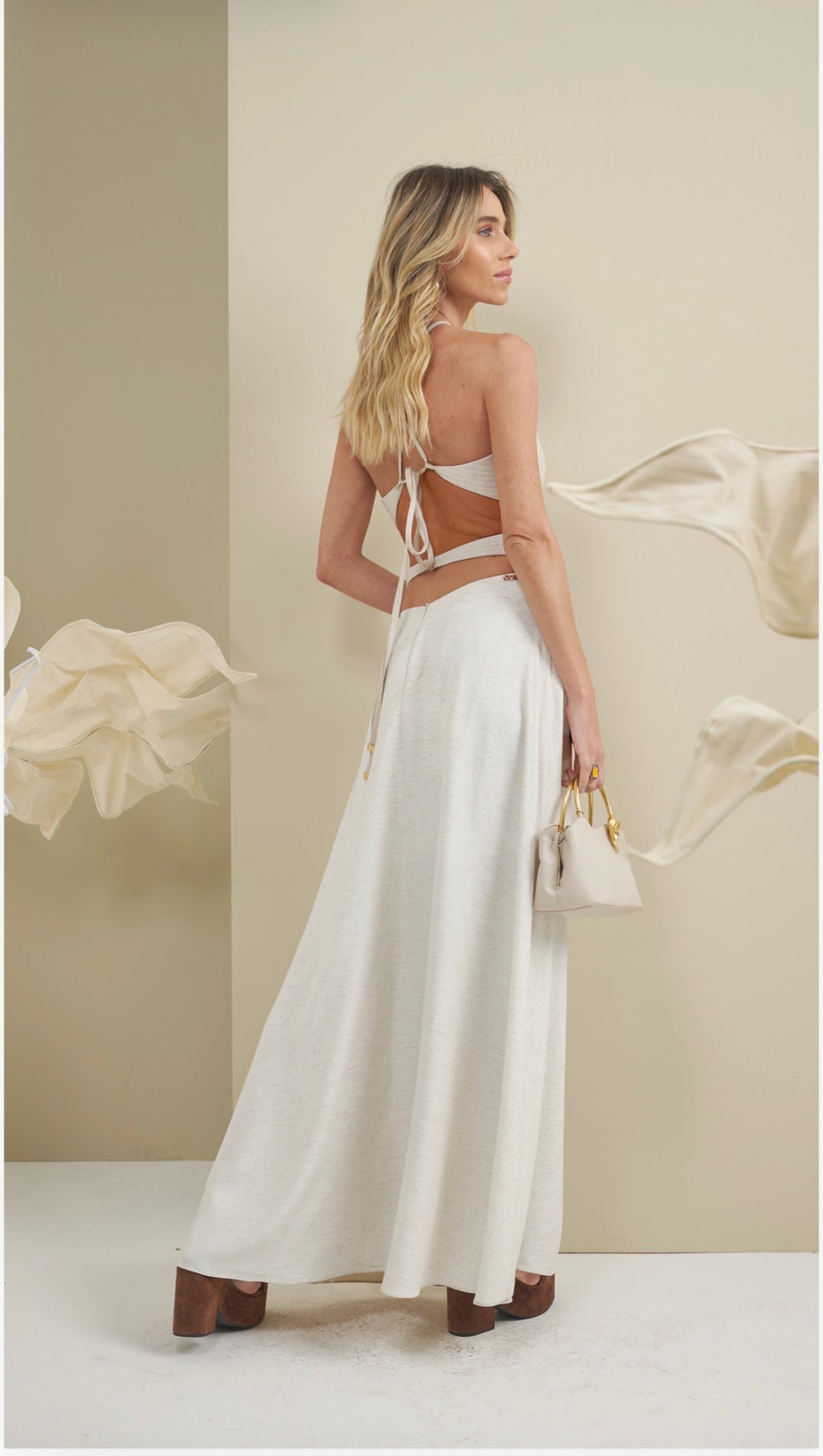 Bfly - Long Dress with Stitched Cups