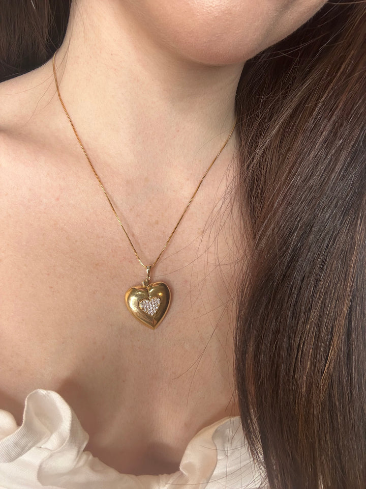 Nuria - Heart Necklace w/ Opening