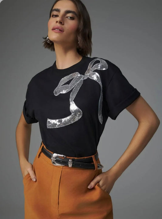 Lore - T- Shirt with Bow Detail