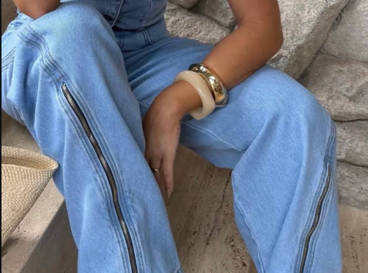 Alcance Jeans - Balloon Pants Zipper