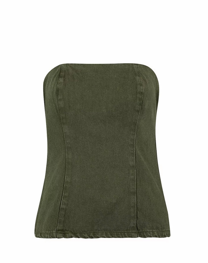 Alcance Jeans - Blusa Contorno Estendido