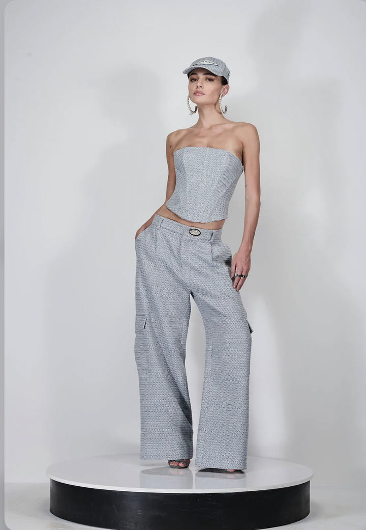 Caos - Tweed Set/ Corset/ Cargo Pants