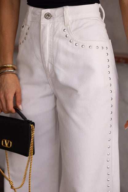 Contra Sensura - White Wide-leg trousers