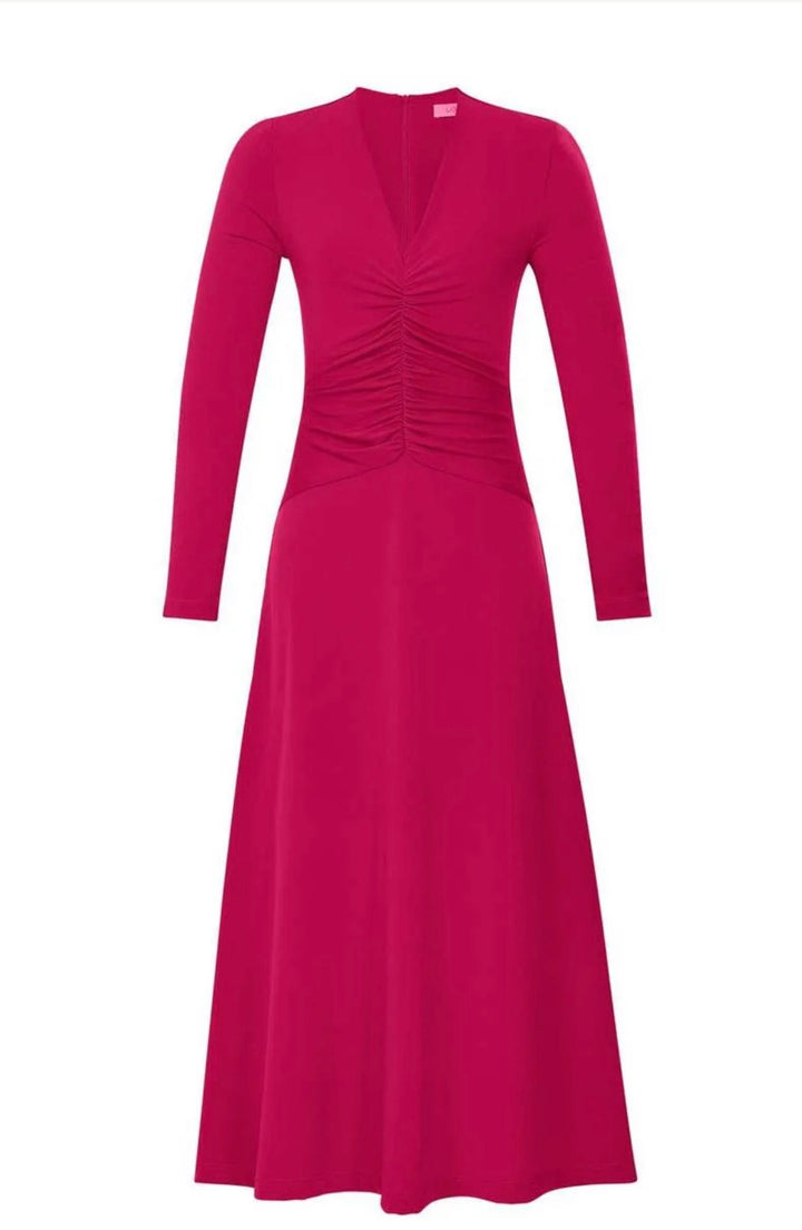 Lore - Jersey Ruched Midi Dress