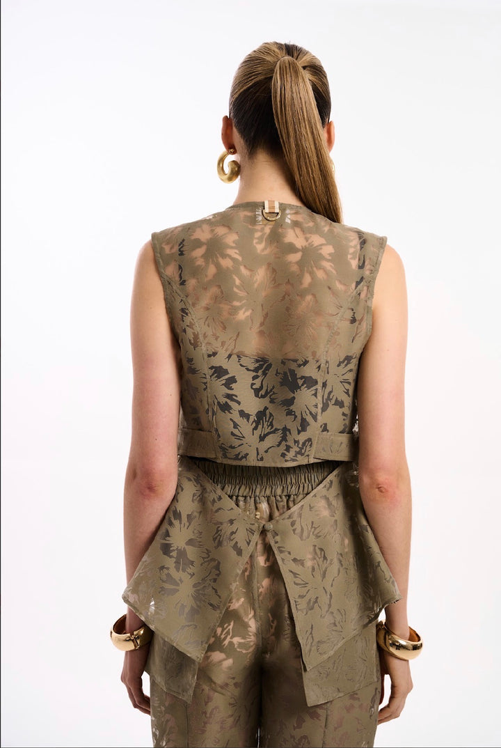 Kohde - Cut-out Back Devoré Organza Set