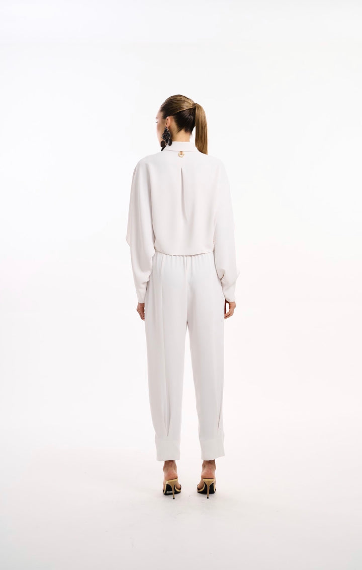Kohde - Slouchy Pants Set with Tie Detail