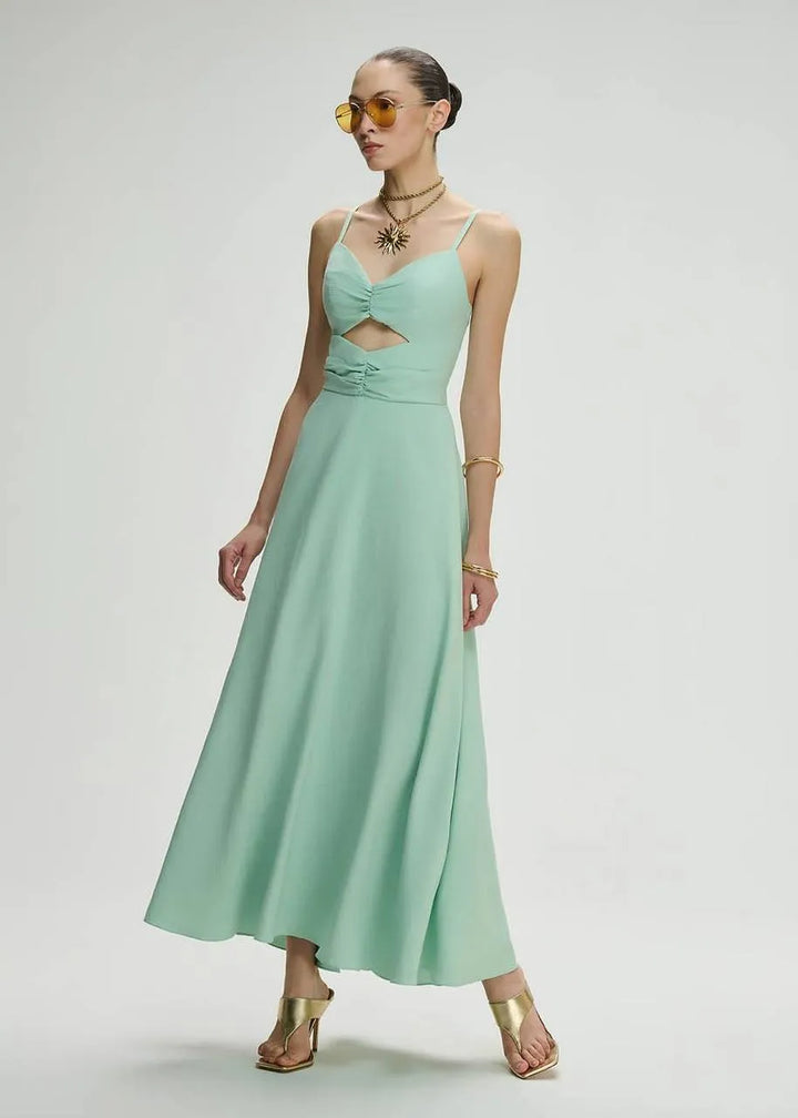 Lore - Ruched-Bust Maxi Dress