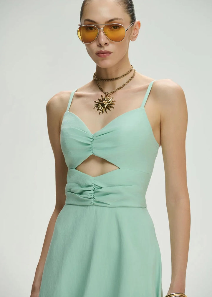 Lore - Ruched-Bust Maxi Dress