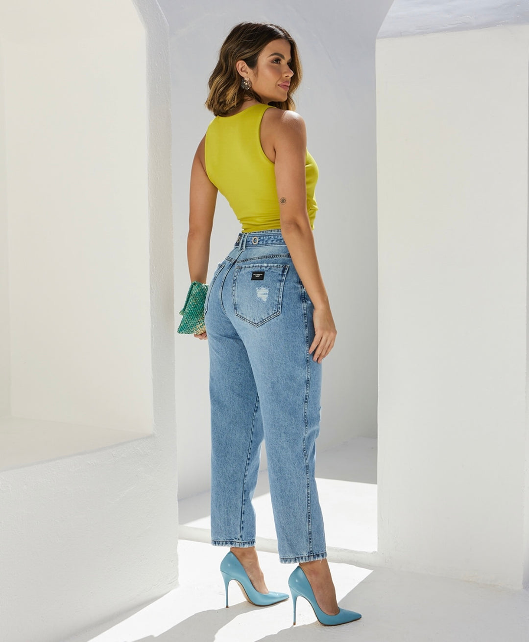 Remanescente - Calça Slouch com Cinto