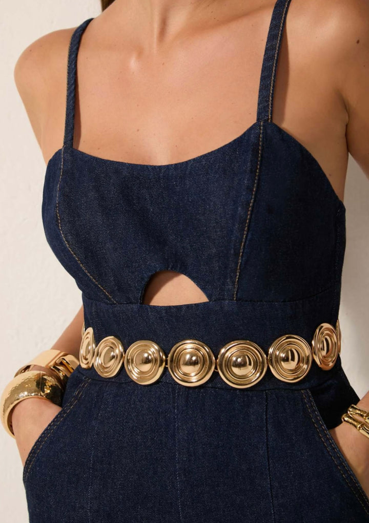 Lore - Jeans Cut-Out Jumpsuit