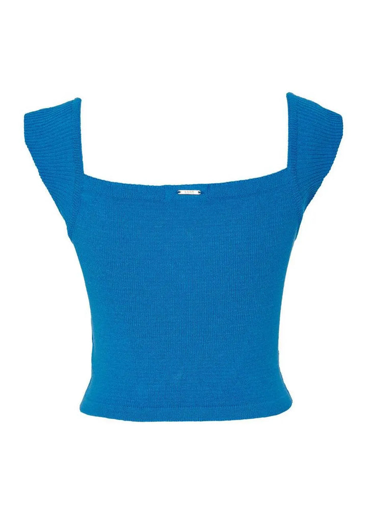 Lore -  Ruched Knit Cropped Top