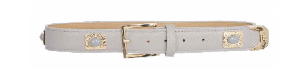 Lore - Leather Belt with Metal Applications