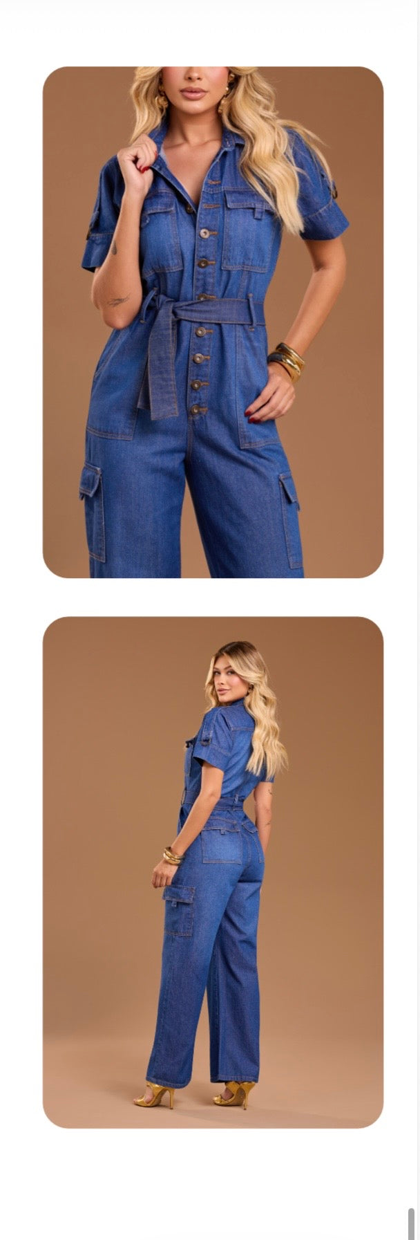 Contra Sensura - Denim Utility Jumpsuit