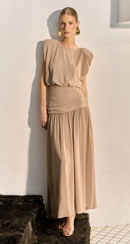 Anne Fernandes - Shoulder Pad Blouse and Skirt Set