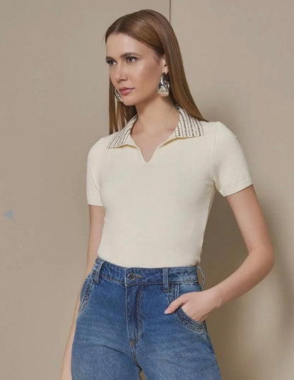 Lore - Shine Collar Polo Shirt