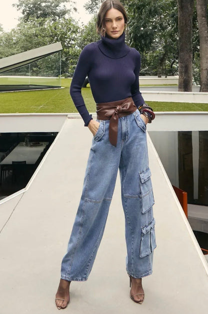 Isa Paes - Barrel Cargo Jeans