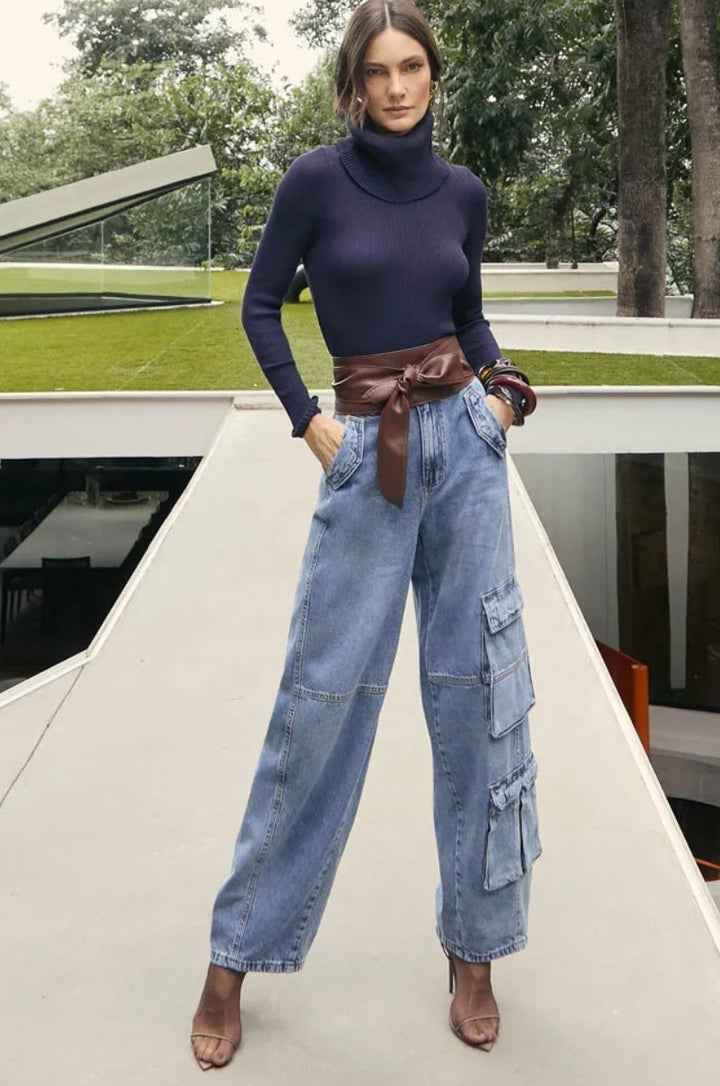 Isa Paes - Barrel Cargo Jeans