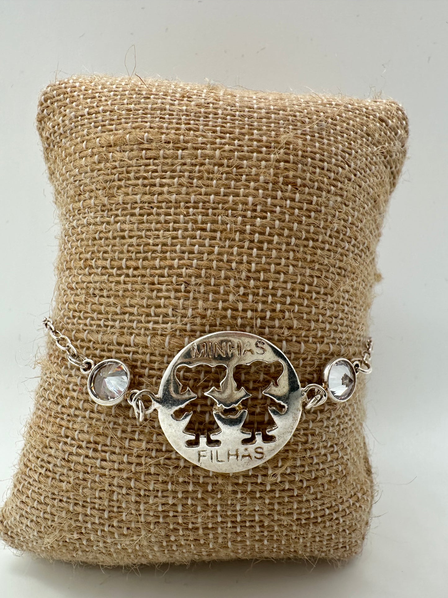 "My Daughters" Silver Bracelet