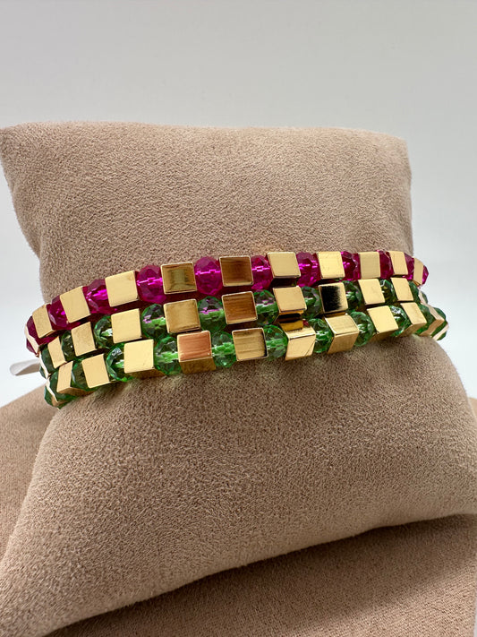 Nuria - Square Bead Bracelet