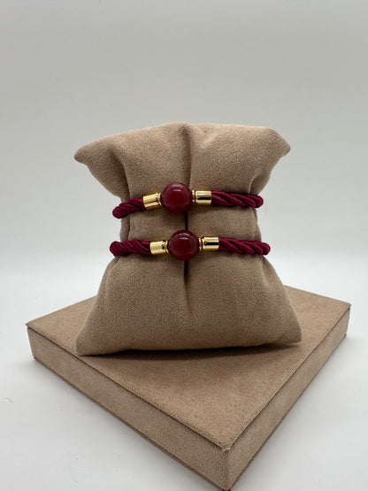 Marsala Bracelet w/ Central Ball