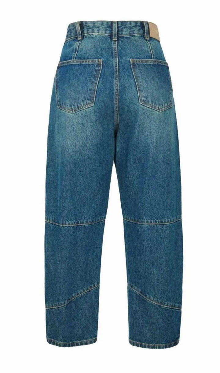 Lore - Barrel Leg Jeans Panel Details