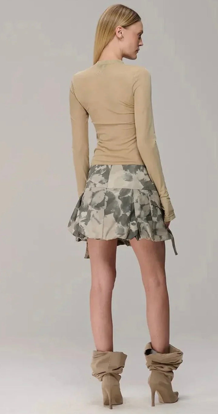 Caos - Blusa Tule Manga Longa