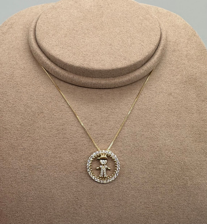 Nuria - Small Gold Children Necklace