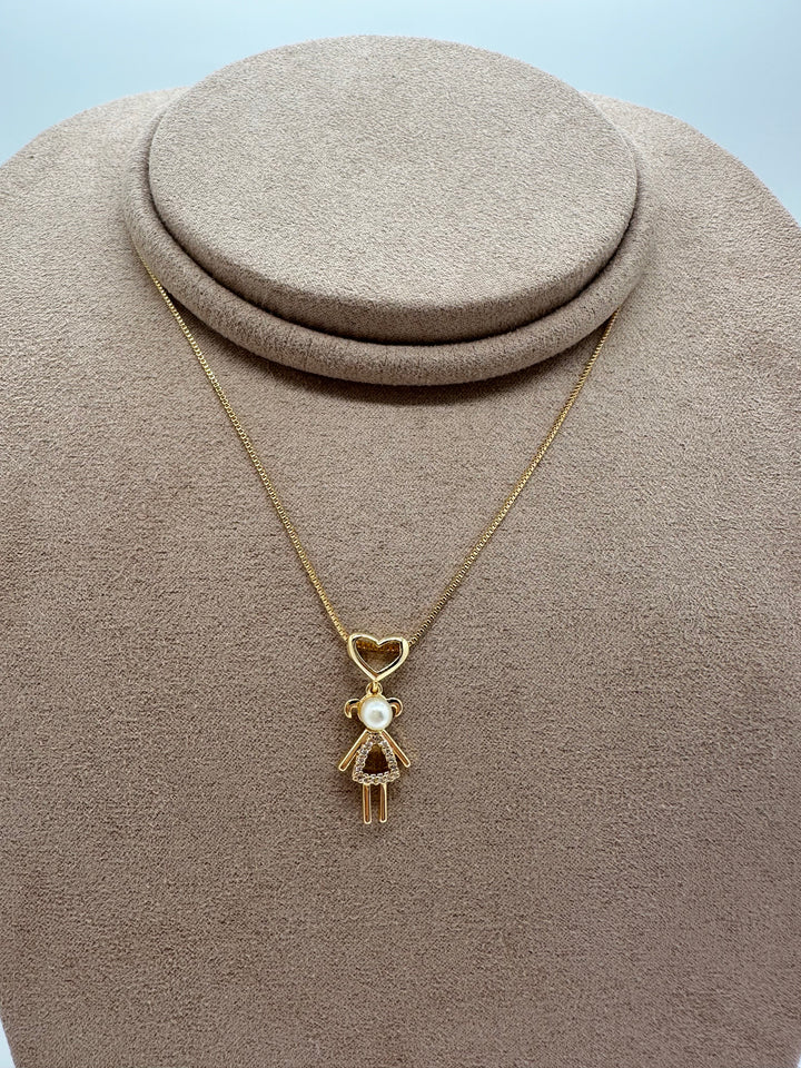 Nuria - Daughter Necklace with Pearl