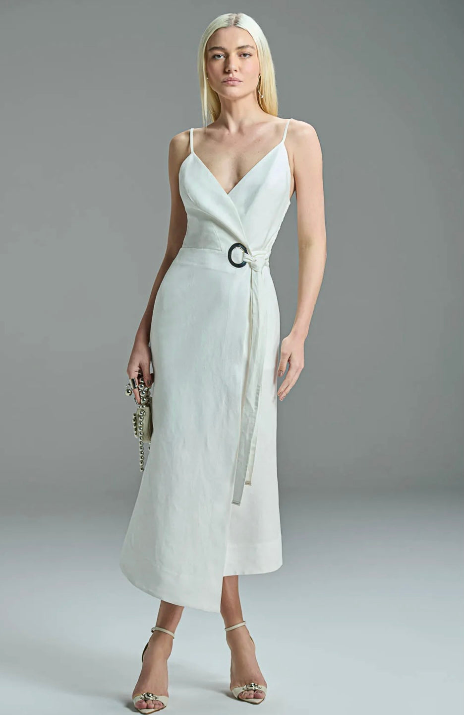 Caos - Cross Midi Dress