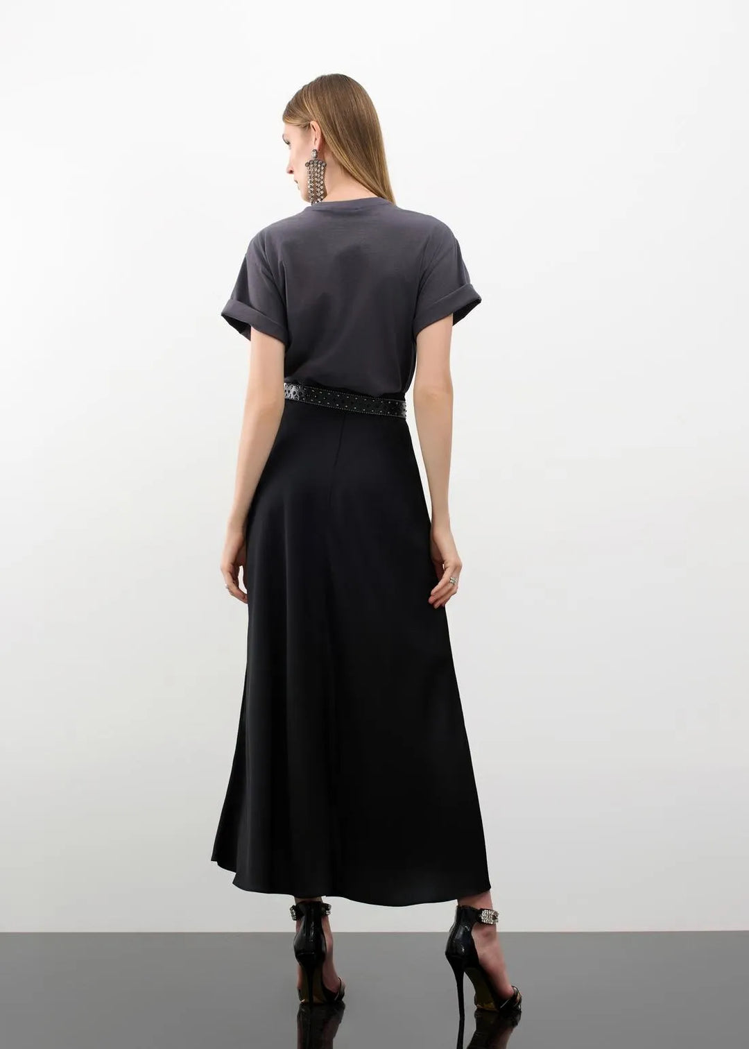 Lore - Saia Maxi Midi Crepe