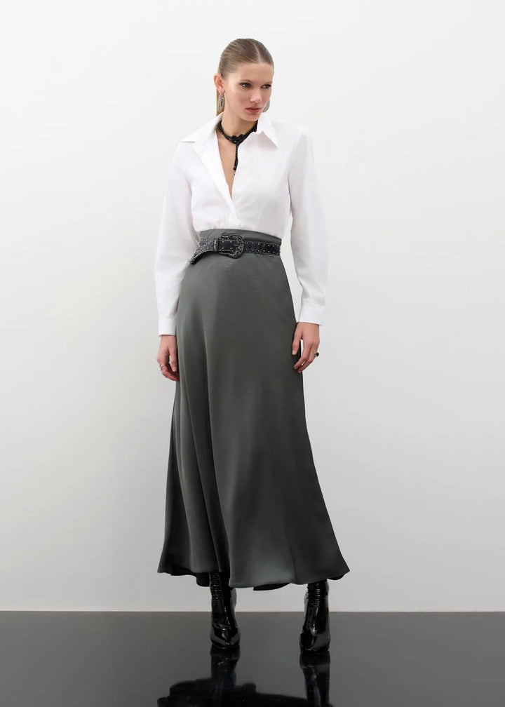 Lore - Saia Maxi Midi Crepe