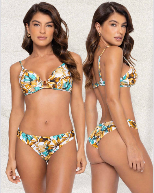 Sol e Energia - Floral Bikini with Wide Cup