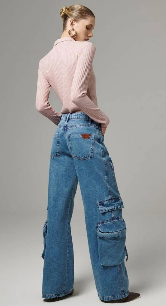 Lore - Wide Leg Cargo Pants