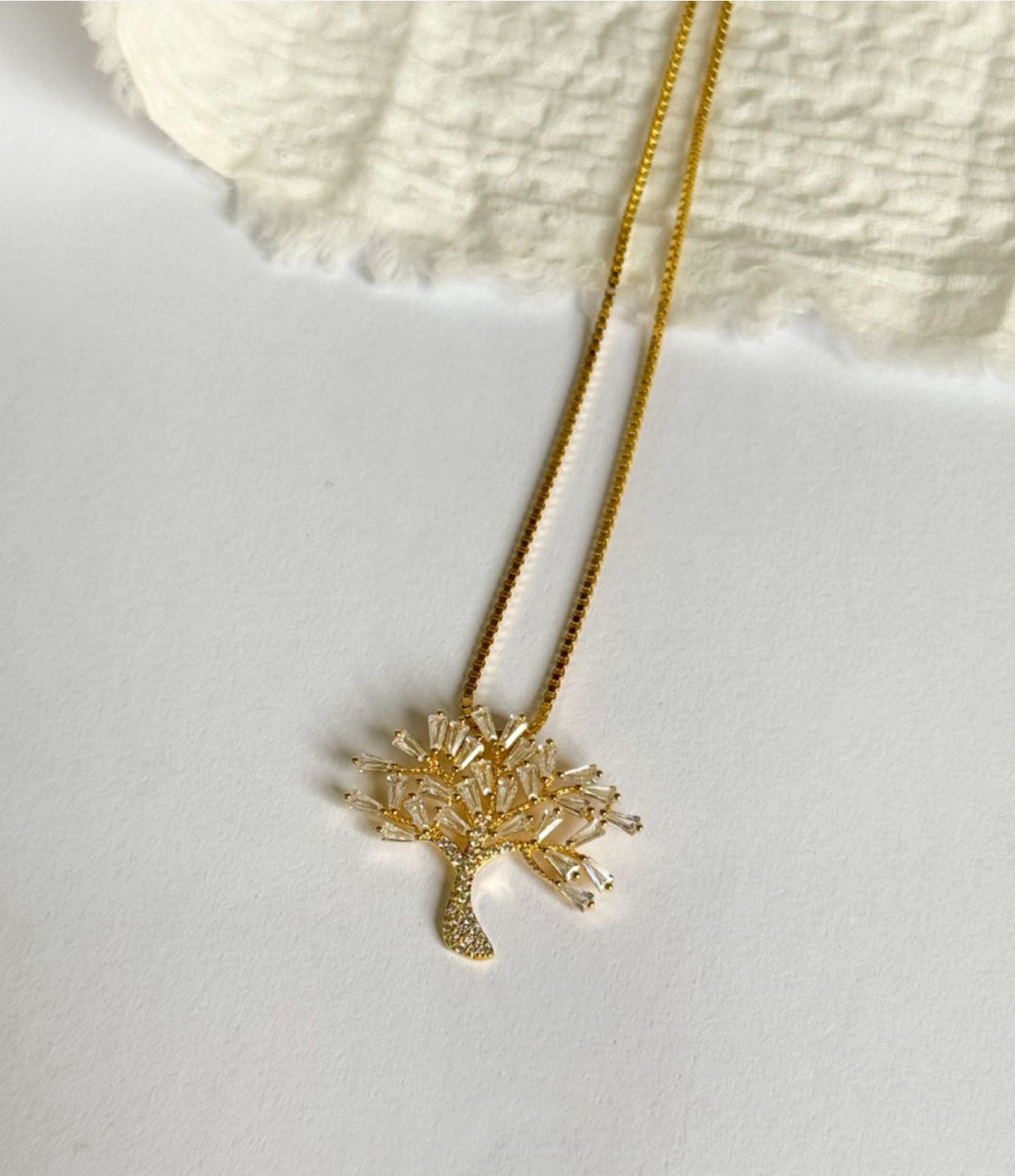 Nuria - Tree of Life Zirconia Necklace