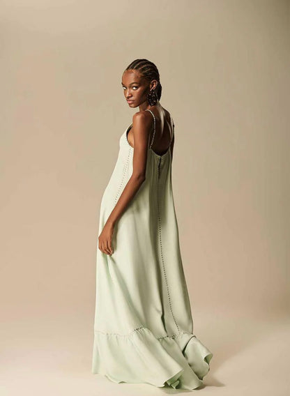 Caos - V-Neck Transfer Depth Dress