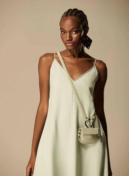 Caos - V-Neck Transfer Depth Dress