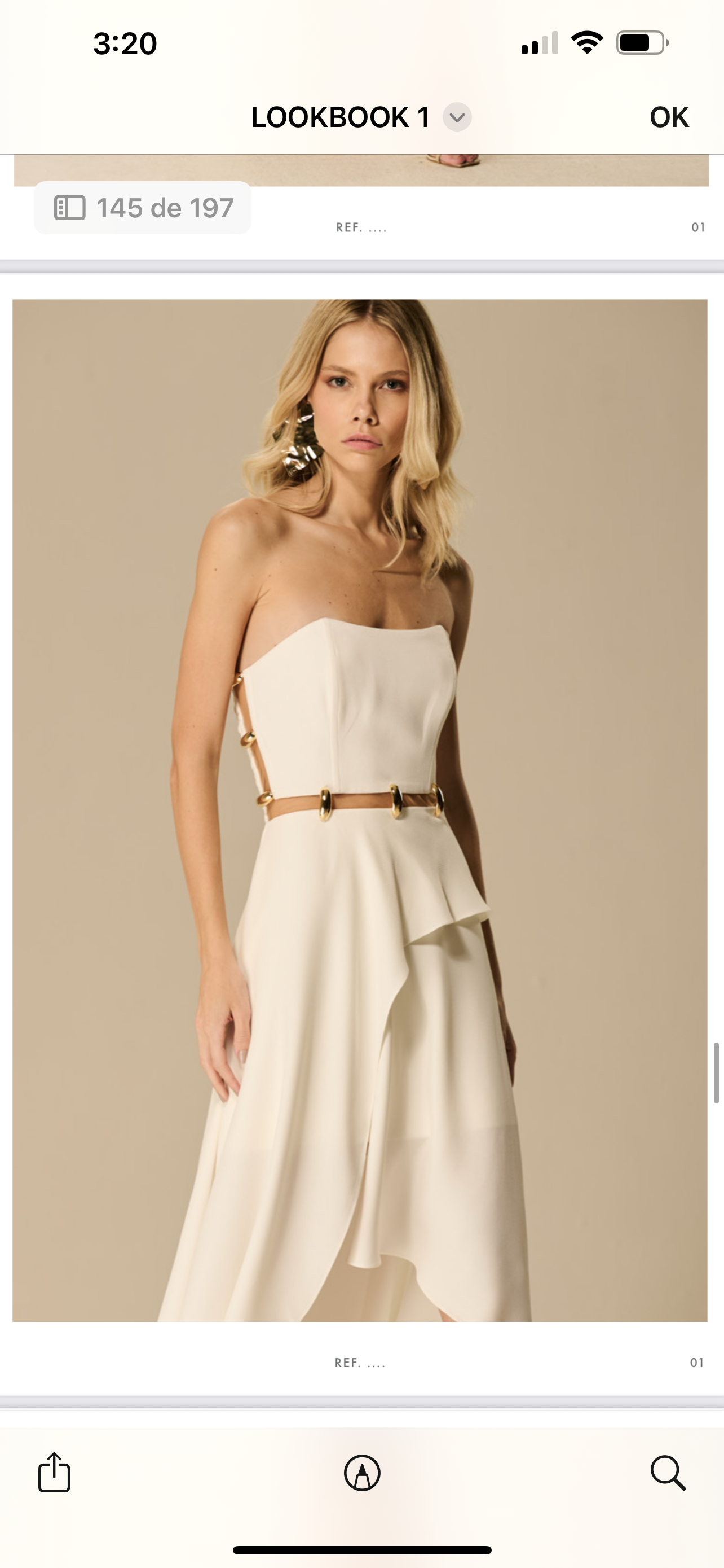 Caos - Curved Metal Tailored Dress
